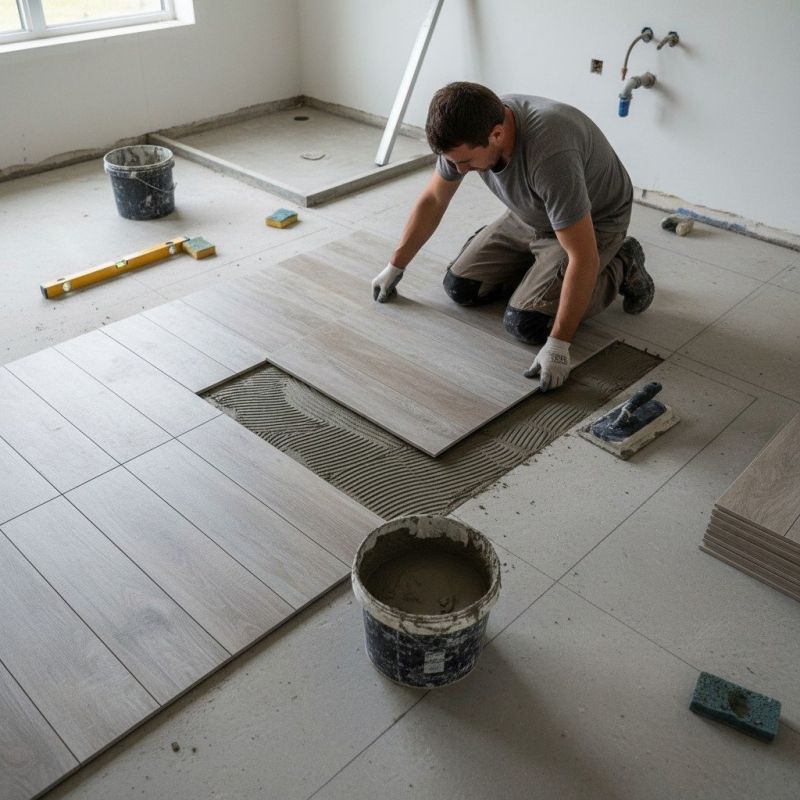 Slate Tile Floor Installation in Frederick, MD