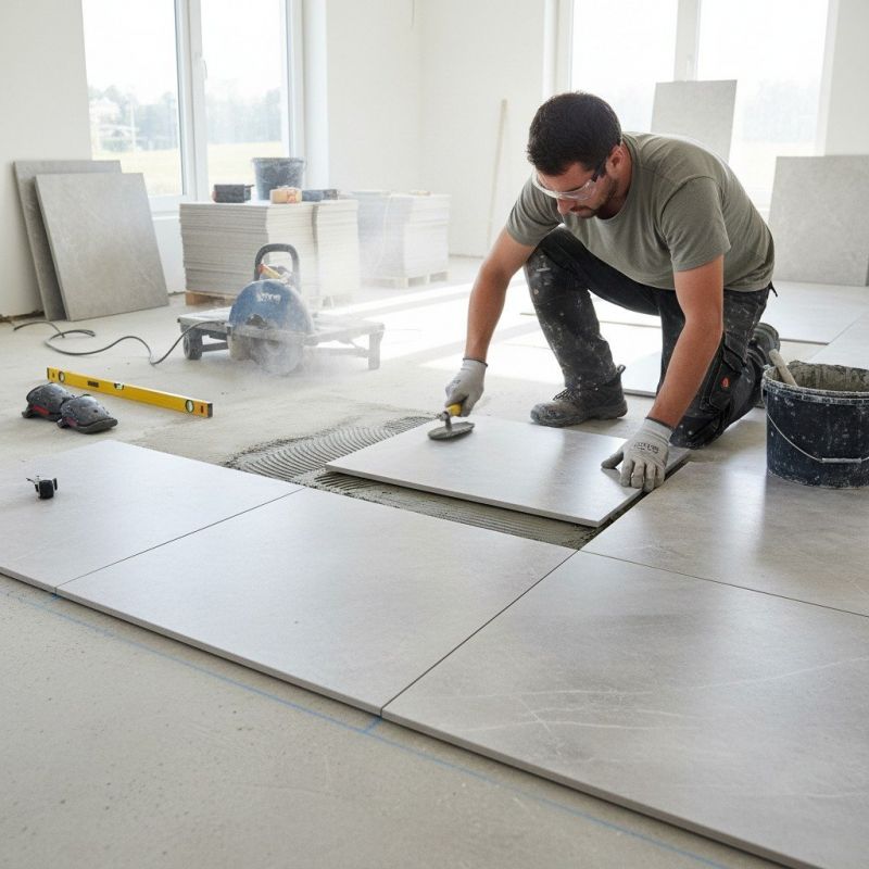 Slate Tile Floor Installation in Fredericksburg, VA