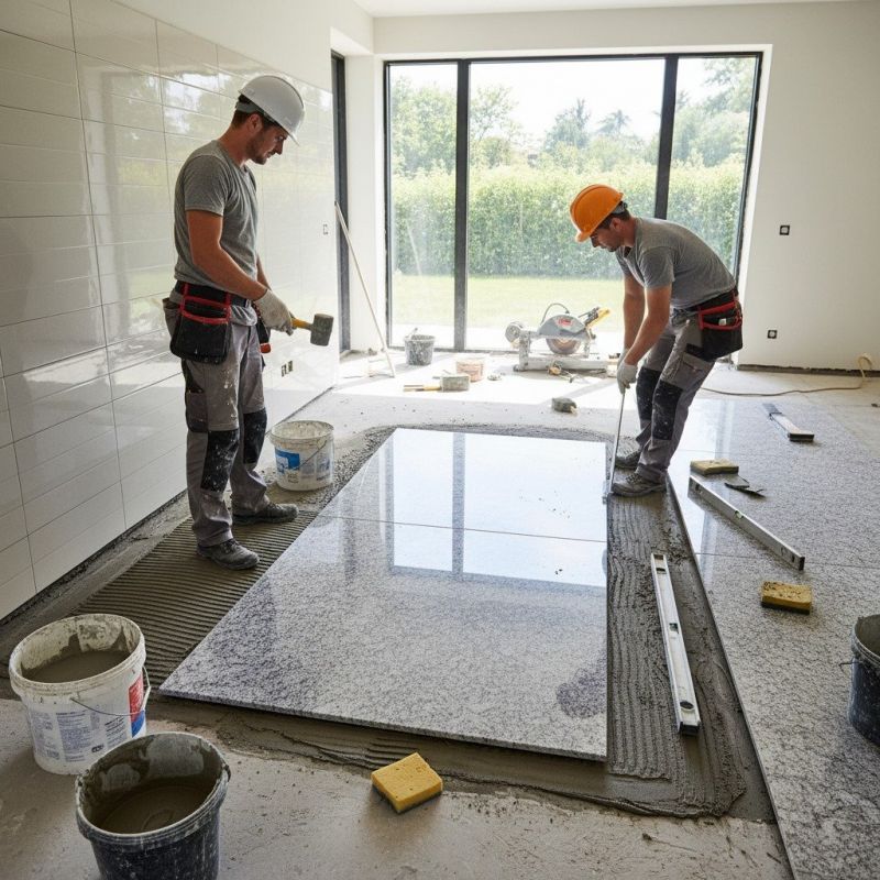 Stone Floor Installation in Kansas City, KS